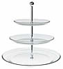 3 tiered glass cake stand